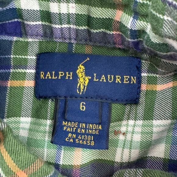 Ralph Lauren Plaid Long Sleeve Button Down Shirt Bundle - Picture 5 of 10